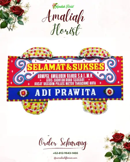 Papan Bunga Ucapan Selamat Numba